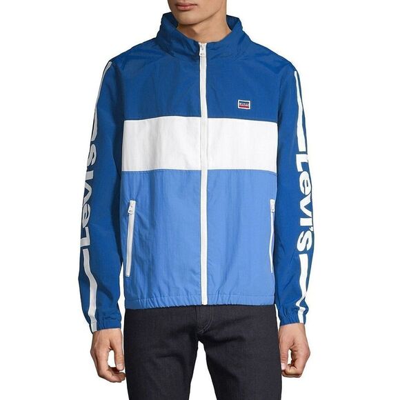 Levi's Colourblock Stand Collar Jacket Men's  Size Medium Windbreaker Jacket - Picture 1 of 7